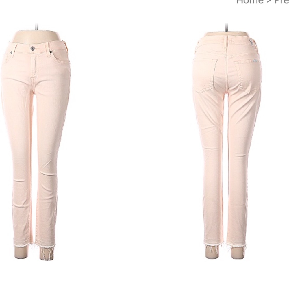 7 For All Mankind pink jeans